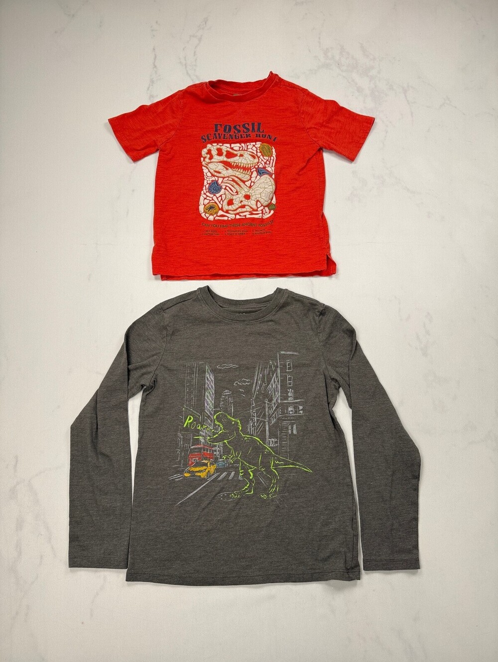 Cat & Jack 365 Kids Graphic Tee Red 2010s Head-Turning Lot of 2 - Boys 8